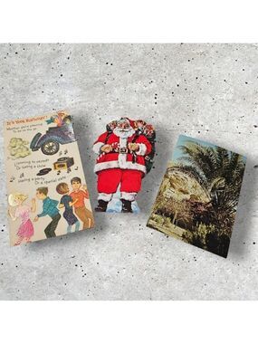 Vintage Greeting Card Bundle – Birthday, Christmas, Easter – Lot of 3